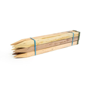 Hardwood Stakes<br> <p style="font-size:20px;padding-top:12px;margin:0;">50x50mm/ steel collared</p>